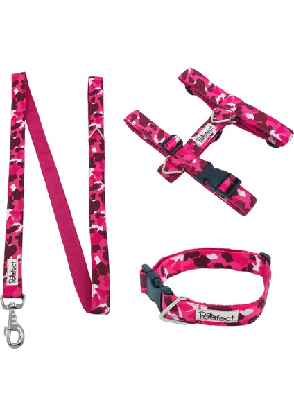 Pink Cow H-Tipi Köpek Tasma Seti