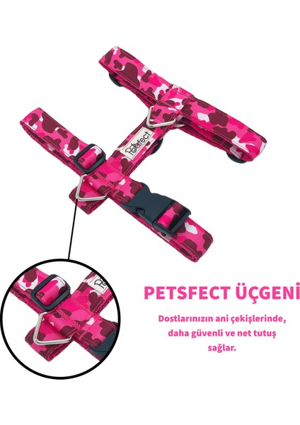 Pink Cow H-Tipi Köpek Tasma Seti