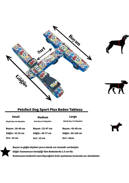 Dog Sport Plus H-Tipi Köpek Tasma Seti