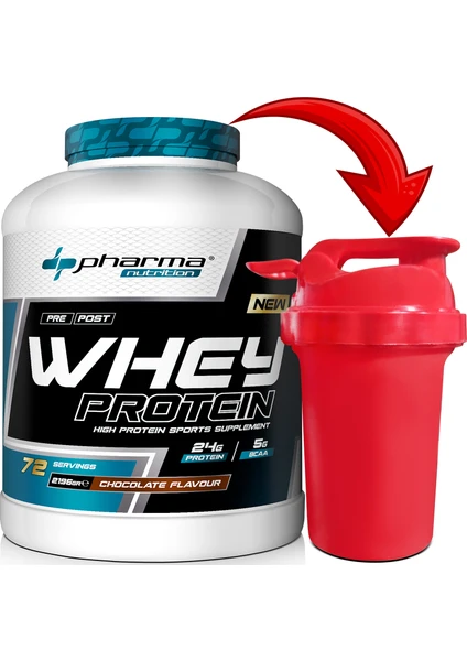 Whey Protein 2196 gr Çikolata Aromalı Whey Protein Tozu 24 gr Protein 5 gr Bcaa