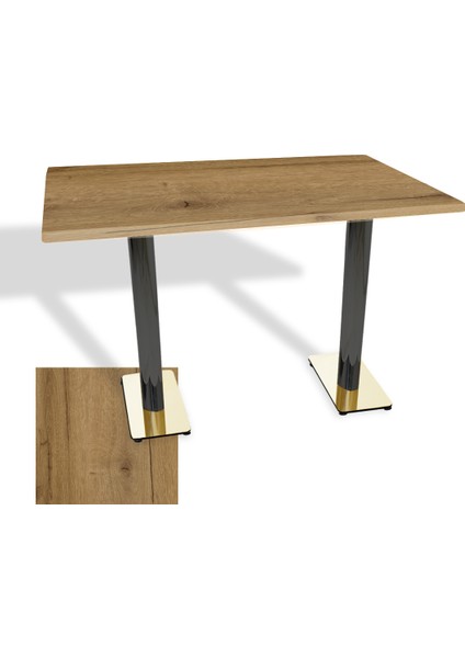 Karanfil Gold Werzalit Masa (80X140) - Canyon Palace Oak