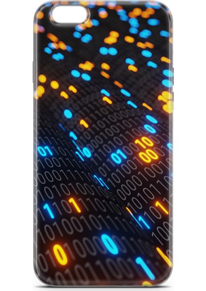 Apple iPhone 6 6s Plus Kılıf Uv Baskılı Abxbi 5 Tasarım Binary Kod