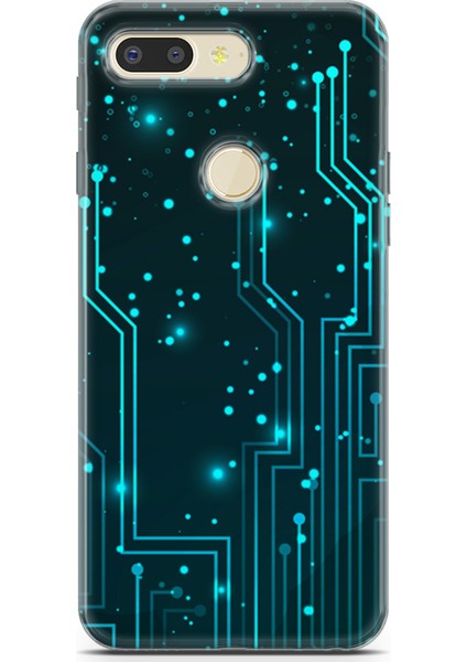 General Mobile Gm 9 Pro Kılıf Uv Baskılı Abxbi 7 Telefon Kabı Devreler Tron