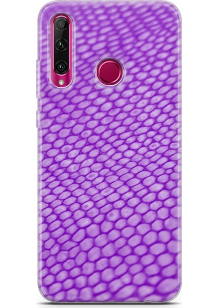 Honor 20 Lite Kılıf Uv Baskılı Abxbi 10 Koruyucu Kılıf Mor Petek