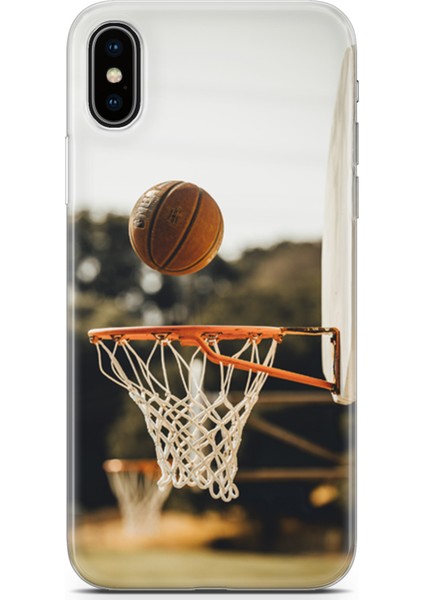 Apple iPhone x Kılıf Uv Baskılı Abxbi 9 Baskılı Basket Top