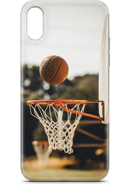 Apple iPhone x Kılıf Uv Baskılı Abxbi 9 Baskılı Basket Top