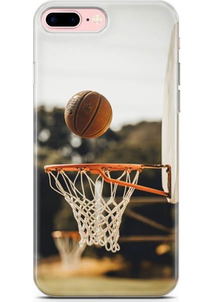 Apple iPhone 7 Plus Kılıf Uv Baskılı Abxbi 9 Telefon Kabı Basket Top