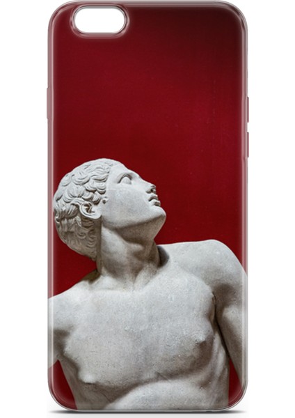 Apple iPhone 6 6s Plus Kılıf Uv Baskılı Abxbi 2 Telefon Kabı Heykel Kırmızı fiyatları