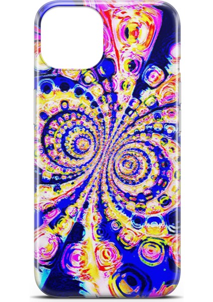 Apple iPhone 13 Mini Kılıf Uv Baskılı Abxbi 1 Silikon Renkli Hipnoz