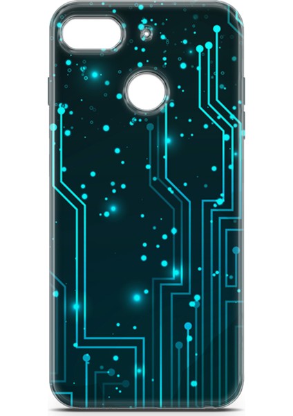 General Mobile Gm 8 Go Kılıf Uv Baskılı Abxbi 7 Kapak Devreler Tron