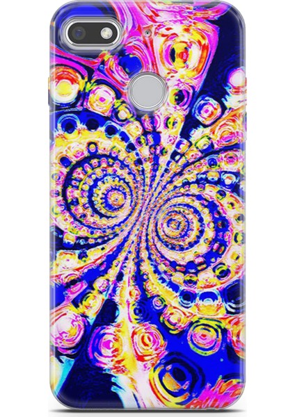 General Mobile Gm 8 Go Kılıf Uv Baskılı Abxbi 1 Desenli Renkli Hipnoz