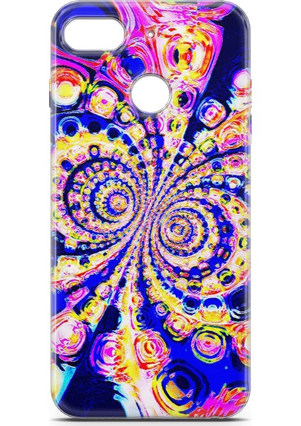 General Mobile Gm 8 Go Kılıf Uv Baskılı Abxbi 1 Desenli Renkli Hipnoz