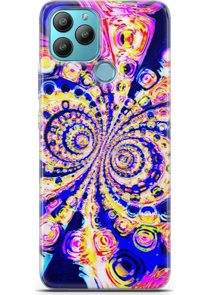 General Mobile Gm 22 Plus Kılıf Uv Baskılı Abxbi 1 Koruyucu Kılıf Renkli Hipnoz