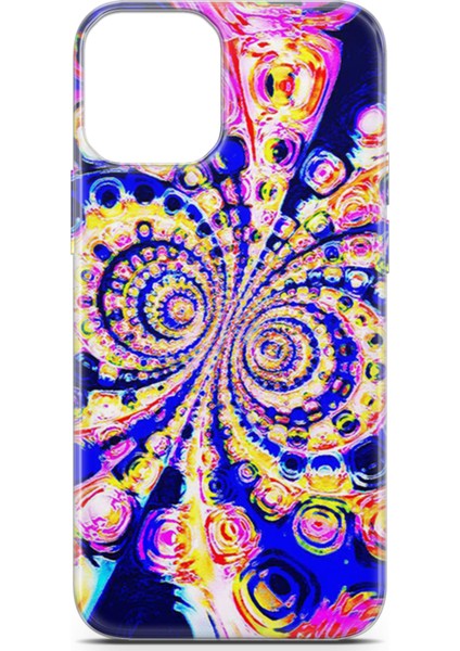 Apple iPhone 12 Mini Kılıf Uv Baskılı Abxbi 1 Silikon Renkli Hipnoz