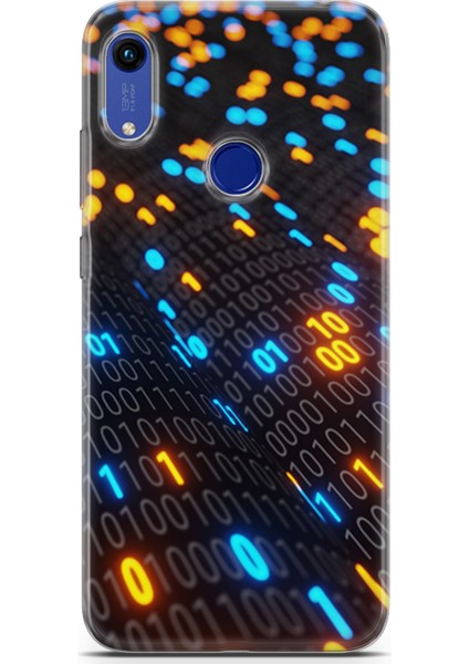 Honor 8A Kılıf Uv Baskılı Abxbi 5 Kapak Binary Kod