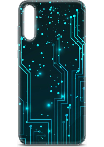 Huawei P Smart S 2020 Kılıf Uv Baskılı Abxbi 7 Baskılı Devreler Tron