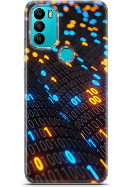 General Mobile Gm 21 Plus Kılıf Uv Baskılı Abxbi 5 Silikon Binary Kod