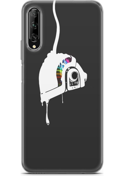 Huawei Y9S Kılıf Uv Baskılı Abxbi 4 Silikon Renkli Kask