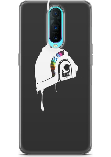Oppo RX17 Pro Kılıf Uv Baskılı Abxbi 4 Darbe Emici Renkli Kask