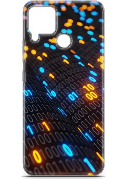 Realme C15 Kılıf Uv Baskılı Abxbi 5 Darbe Emici Binary Kod fiyatları
