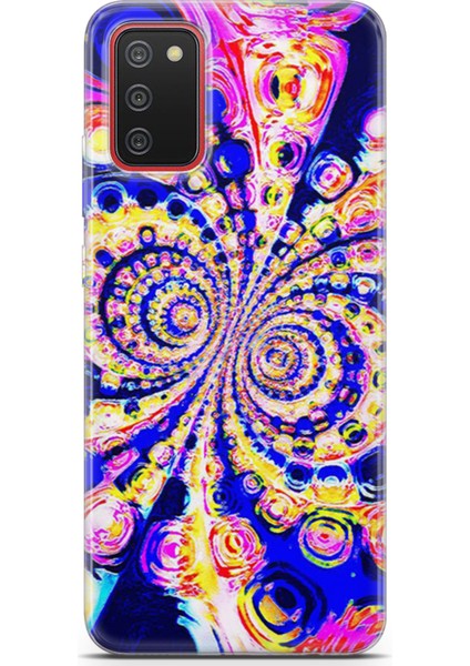 Samsung Galaxy A02S Kılıf Uv Baskılı Abxbi 1 Telefon Kabı Renkli Hipnoz