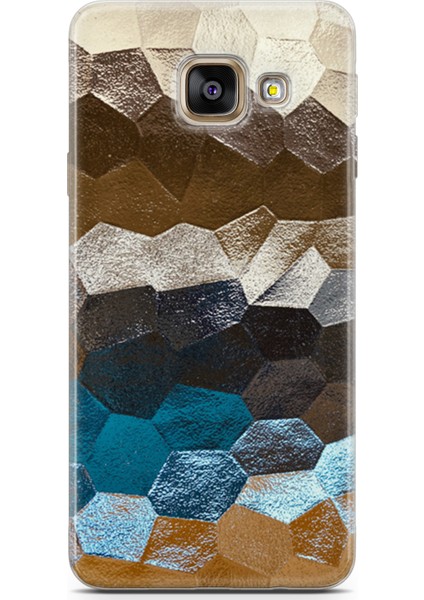 Samsung Galaxy A3 2016 Kılıf Uv Baskılı Abxbi 8 Desenli Petek Renkler