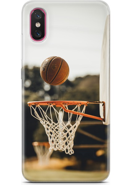 Xiaomi Mi 8 Pro Kılıf Uv Baskılı Abxbi 9 Koruyucu Kılıf Basket Top