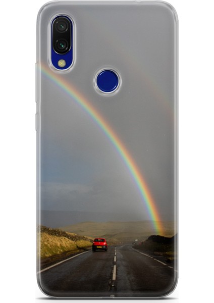 Xiaomi Redmi 7 Kılıf Uv Baskılı Abxbi 6 Koruyucu Kılıf Gökkuşağı