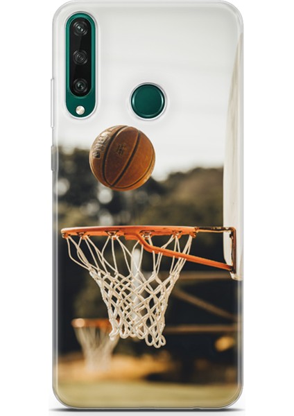 Huawei Y6P 2020 Kılıf Uv Baskılı Abxbi 9 Telefon Kabı Basket Top
