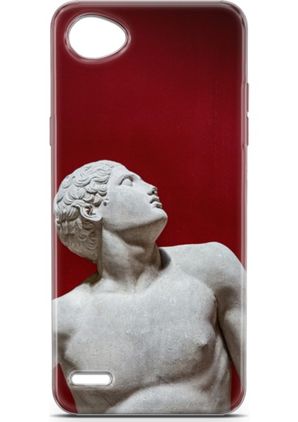 Lg Q6 Kılıf Uv Baskılı Abxbi 2 Koruma Kılıfı Heykel Kırmızı fiyatları