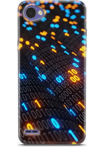 Lg Q6 Kılıf Uv Baskılı Abxbi 5 Baskılı Binary Kod
