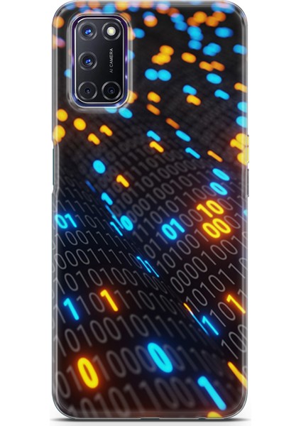 Oppo A72 Kılıf Uv Baskılı Abxbi 5 Kapak Binary Kod