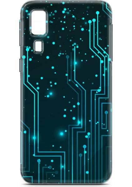 Samsung Galaxy A2 Core Kılıf Uv Baskılı Abxbi 7 Tasarım Devreler Tron