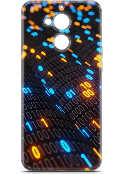 General Mobile Gm 8 Kılıf Uv Baskılı Abxbi 5 Telefon Kabı Binary Kod