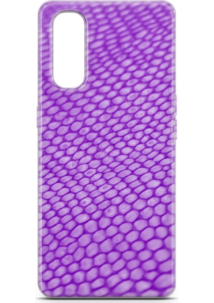Oppo Find X2 Kılıf Uv Baskılı Abxbi 10 Desenli Mor Petek