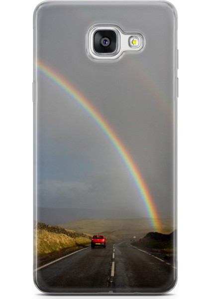 Samsung Galaxy A5 2016 Kılıf Uv Baskılı Abxbi 6 Tasarım Gökkuşağı