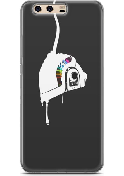 Huawei P10 Kılıf Uv Baskılı Abxbi 4 Kapak Renkli Kask