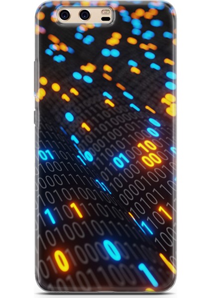 Huawei P10 Kılıf Uv Baskılı Abxbi 5 Baskılı Binary Kod