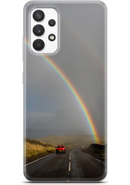 Samsung Galaxy A13 4g Kılıf Uv Baskılı Abxbi 6 Baskılı Gökkuşağı