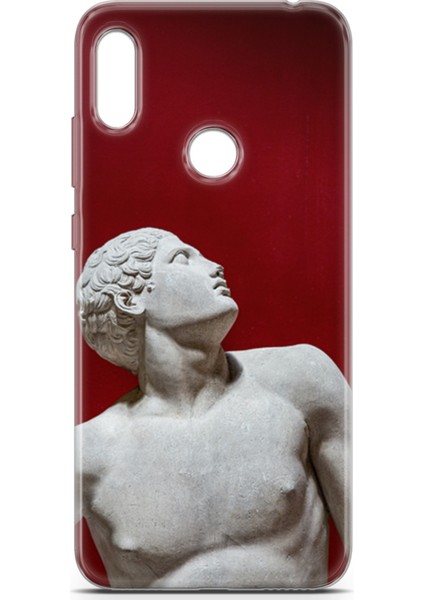 Huawei Y6S 2019 Kılıf Uv Baskılı Abxbi 2 Koruma Kılıfı Heykel Kırmızı fiyatları