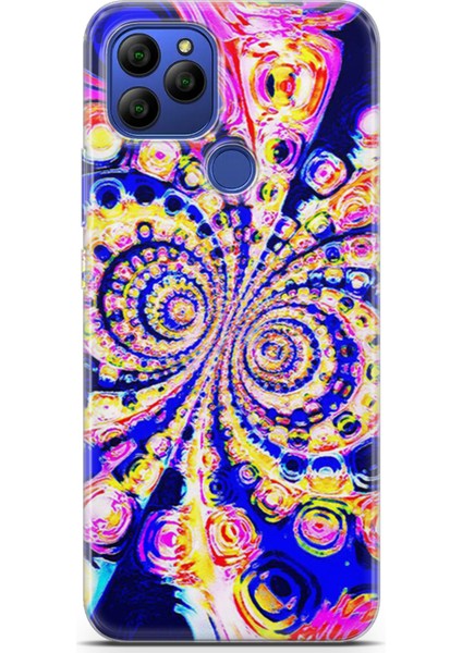 General Mobile Gm 21 Kılıf Uv Baskılı Abxbi 1 Tasarım Renkli Hipnoz