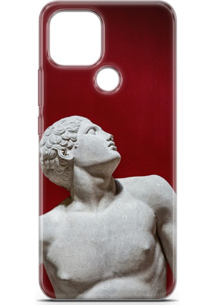 General Mobile Gm 21 Kılıf Uv Baskılı Abxbi 2 Baskılı Heykel Kırmızı