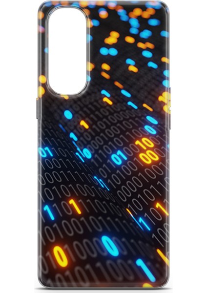 Oppo Reno4 Pro Kılıf Uv Baskılı Abxbi 5 Silikon Binary Kod fiyatları