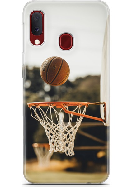 Samsung Galaxy A20E Kılıf Uv Baskılı Abxbi 9 Kapak Basket Top