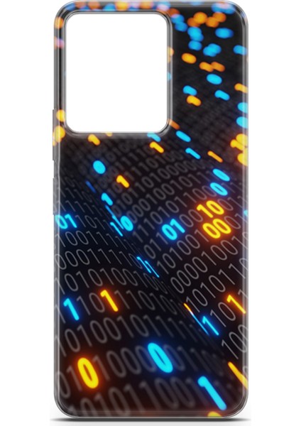 Vivo Y35 Kılıf Uv Baskılı Abxbi 5 Koruyucu Kılıf Binary Kod