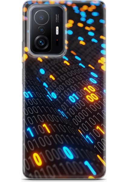 Xiaomi 11T Kılıf Uv Baskılı Abxbi 5 Telefon Kabı Binary Kod