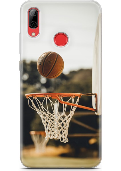 Huawei Y7 2019 Kılıf Uv Baskılı Abxbi 9 Kapak Basket Top