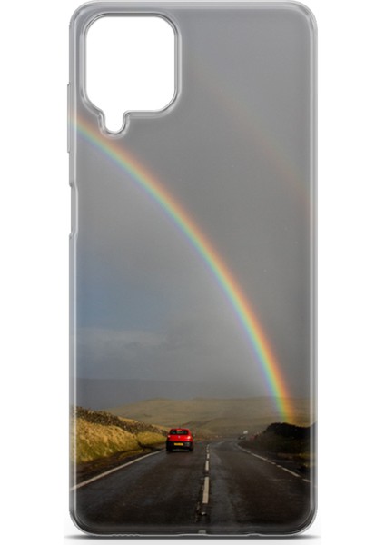 Samsung Galaxy A12 Kılıf Uv Baskılı Abxbi 6 Baskılı Gökkuşağı fiyatları
