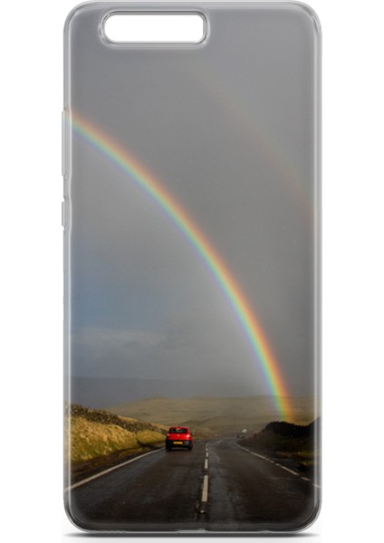 Huawei P10 Kılıf Uv Baskılı Abxbi 6 Desenli Gökkuşağı fiyatları