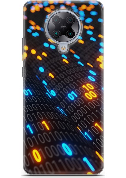 Xiaomi Poco F2 Pro Kılıf Uv Baskılı Abxbi 5 Tasarım Binary Kod
